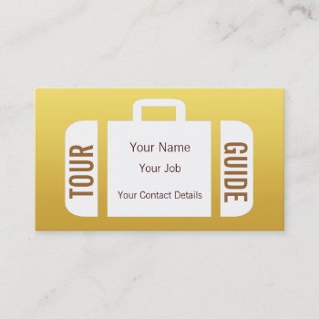 Suitcase Travel Agent Tour Guide Business Card by DigitalDreambuilder at Zazzle