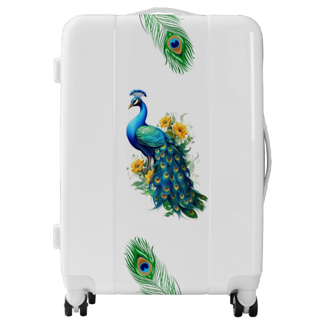 Suitcases peacock & father (Front)