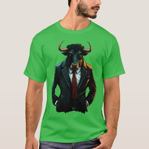 Suited for Success the Business Bull T_Shirt