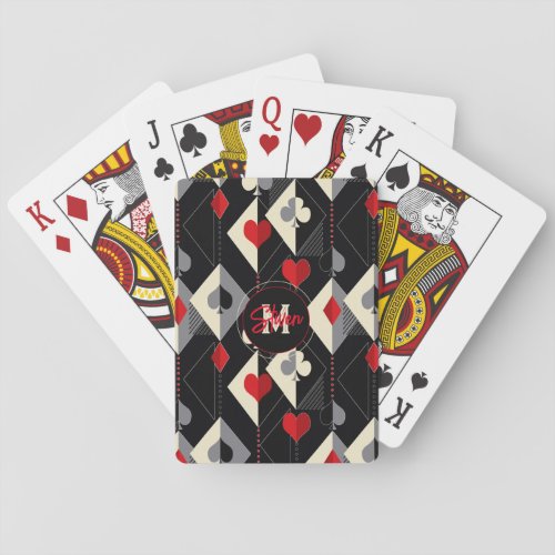 Suits of playing cards in poker 