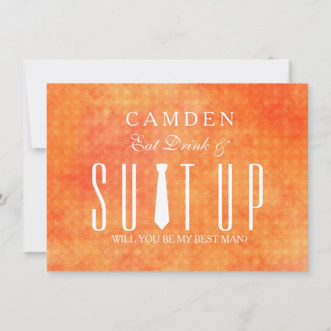 Suitup Will you be my Bestman Invitation (Front)