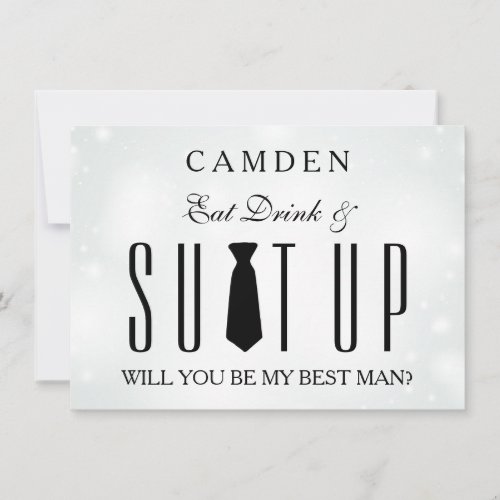 Suitup Will you be my Bestman Invitation