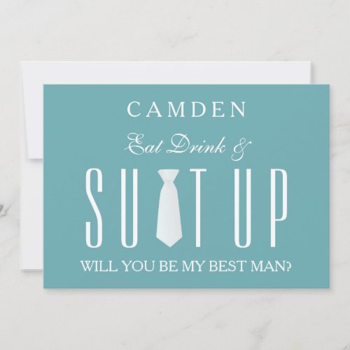 Suitup Will you be my Bestman Invitation