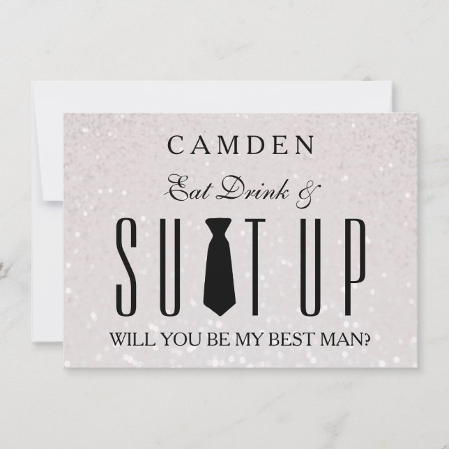 Suitup Will you be my Bestman Invitation (Front)