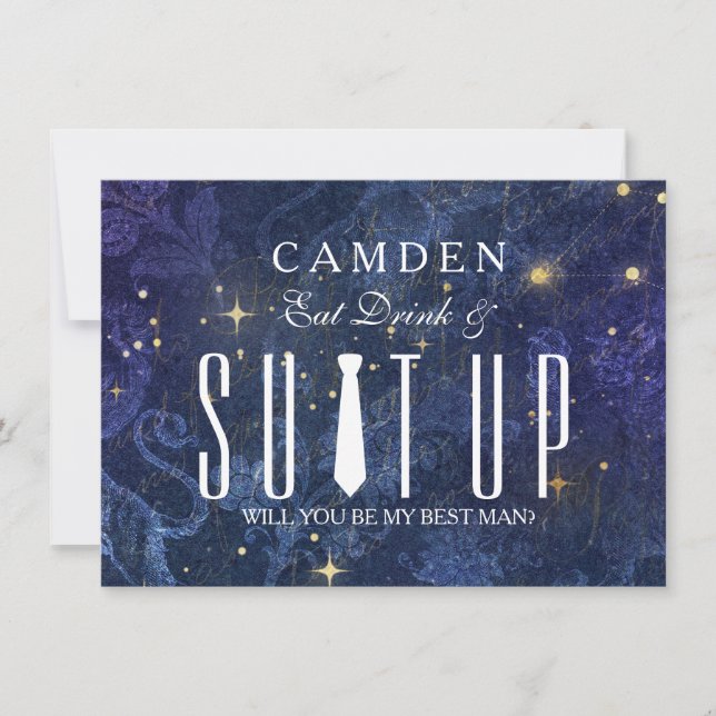 Suitup Will you be my Bestman Invitation (Front)