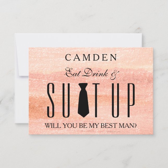 Suitup Will you be my Bestman Invitation (Front)
