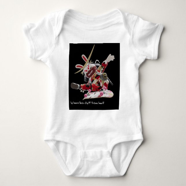 Suji Samurai Skater v3 - NFT Artisans SamurAI Baby Bodysuit (Front)