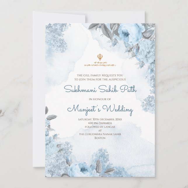 Sukhmani Sahib Path invite & Digital Akhand Path (Front)