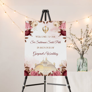 Sukhmani Sahibji Path Welcome Board, Akhand Path Foam Board
