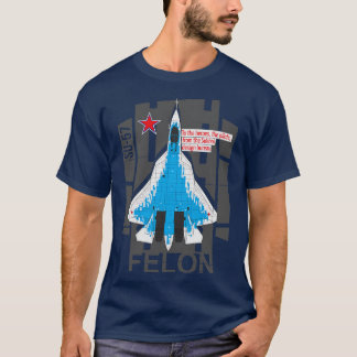 Sukhoi Su57 Russian multirole fighter T-Shirt