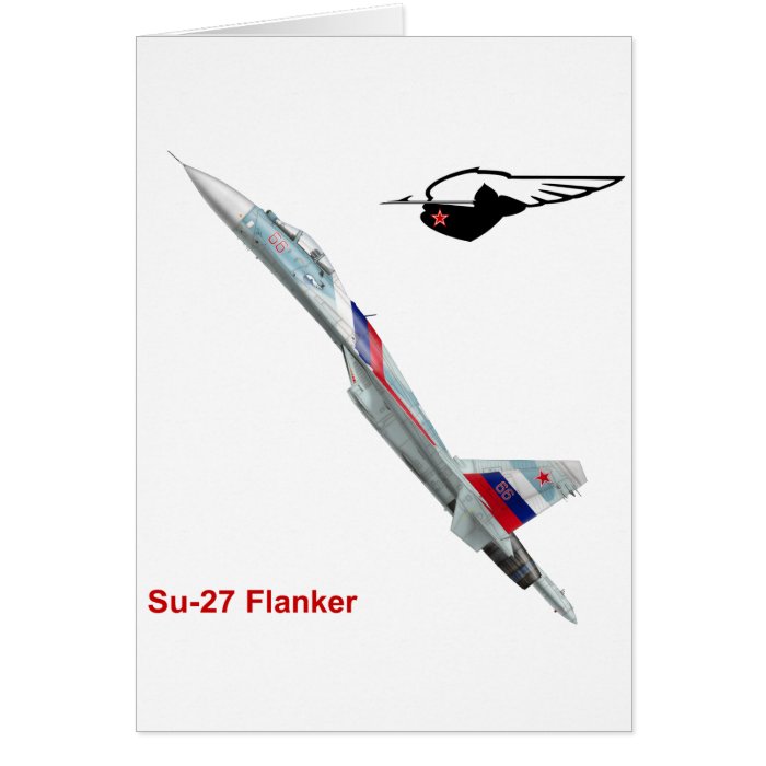 Sukhoi Su 27 Flanker フランカー Greeting Cards