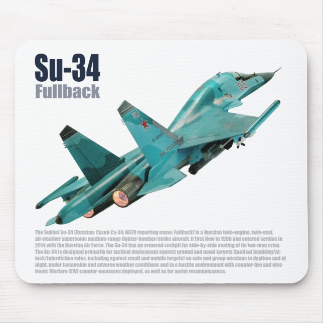Sukhoi Su-34 Mouse Pad (Front)