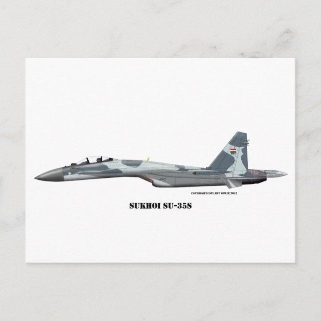Sukhoi SU-35S Postcard (Front)
