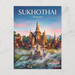 Sukhothai Historical Park Thailand Postcard