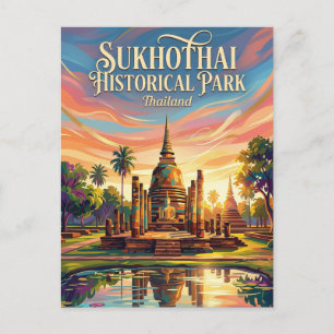 Sukhothai Historical Park Thailand Postcard