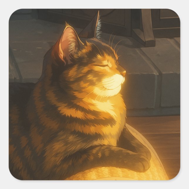 Suki Charges Zoomie Batteries Square Sticker (Front)