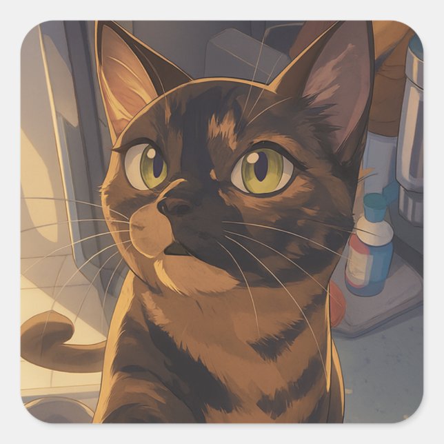 Suki's Glamour Shot Square Sticker (Front)