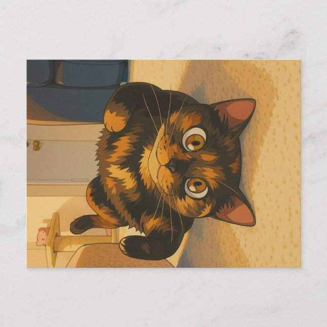 Suki's Playful Spirit Holiday Postcard (Front)