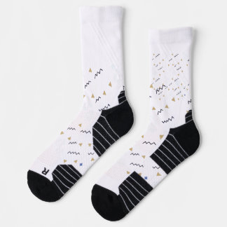 Sukiti Budh Minimalist Ancient Art Pattern Crew So Socks