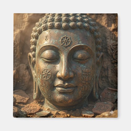 Sukiti Serene Face Ancient Wisdom Art Magnet