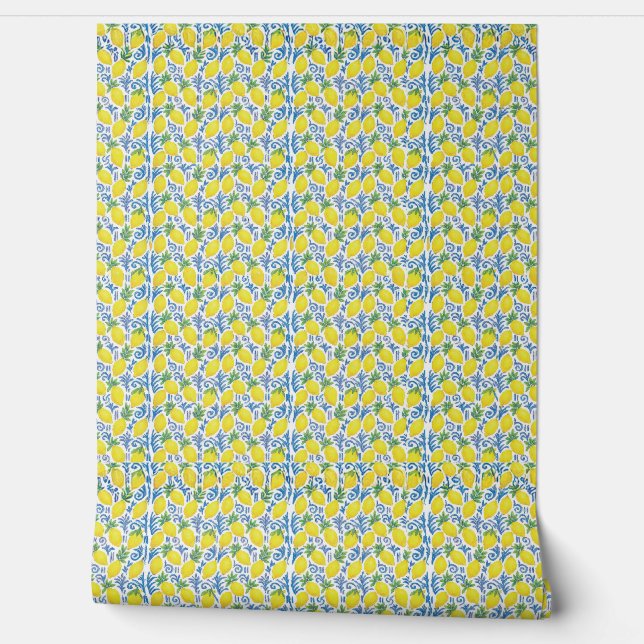 Sukkah Decoration Wallpaper – Elegant Esrog Print  Wallpaper (Unrolling)