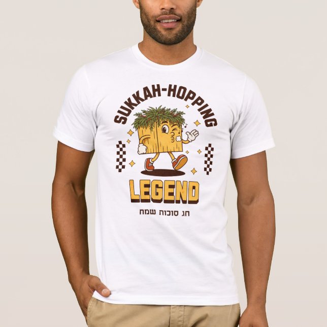 Sukkah-Hopping Legend Shirt for Sukkot Sameach (Front)