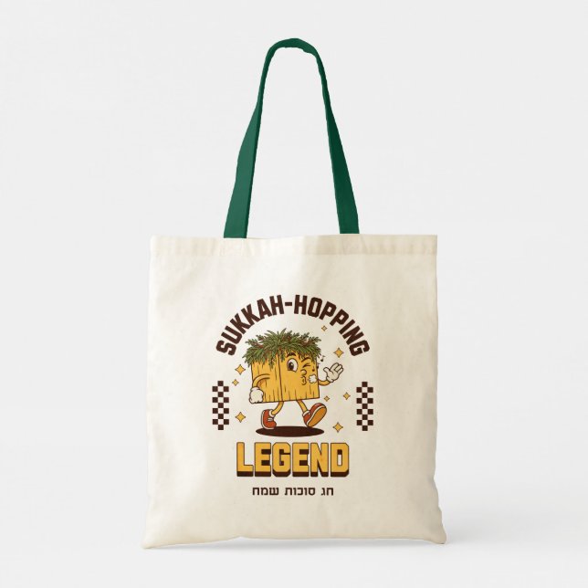 Sukkah-Hopping Legend Shirt for Sukkot Sameach Tote Bag (Back)