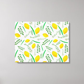 Sukkah,  sukkot,  Etrog,  Jewish holydays, shofar, Canvas Print