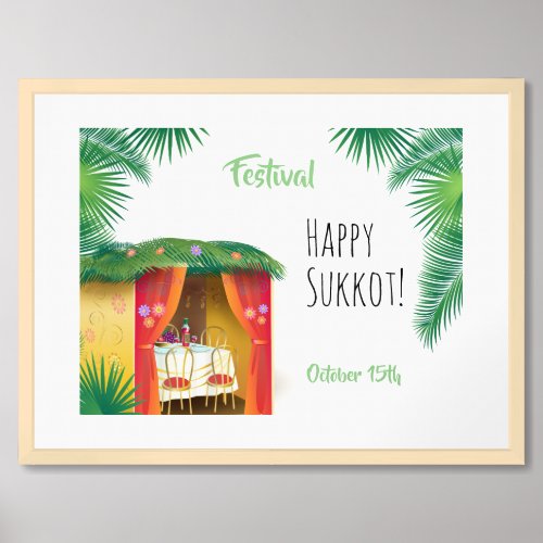 Sukkot Festival Party Sukkah Lulav  Etrog Decor