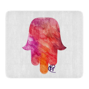Sukkot Hamsa Art Cutting Board