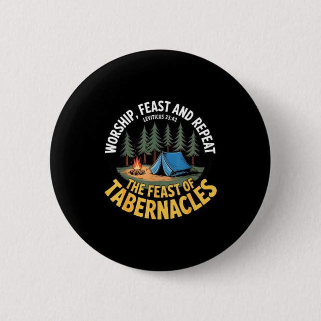 Sukkot _ Hebrew Israelite Feast Days _ Feast Of Ta Button (Front)