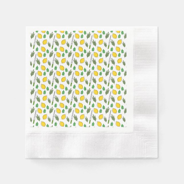 Sukkot Party Napkins - Customizable - Gatherings  (Front)