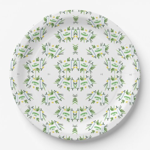 Sukkot Party Plates _ Square or Round for Guests 