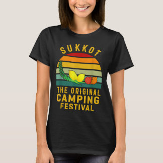 Sukkot The Original Camping Festival Sukkah Lulav T-Shirt