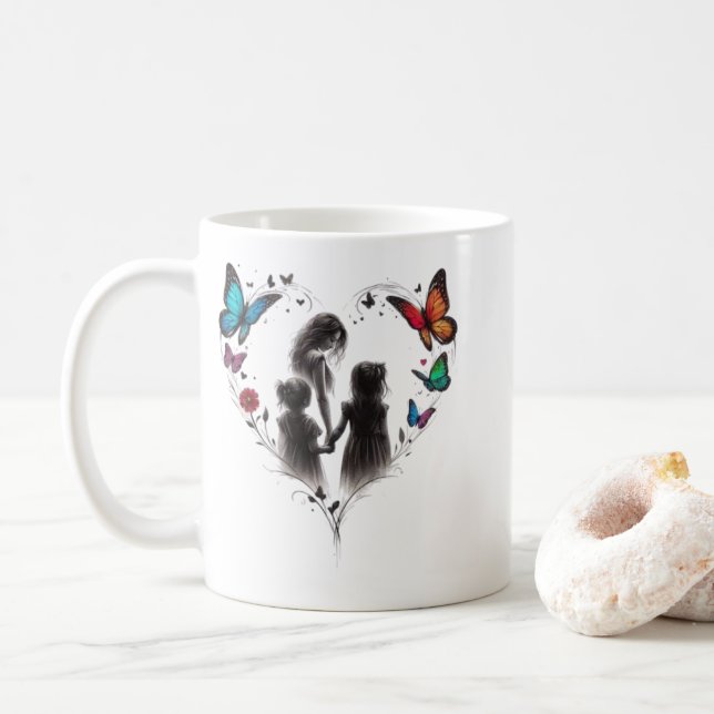 Sukoon Urdu Calligraphy Aesthetic Design | Peace M Coffee Mug (With Donut)