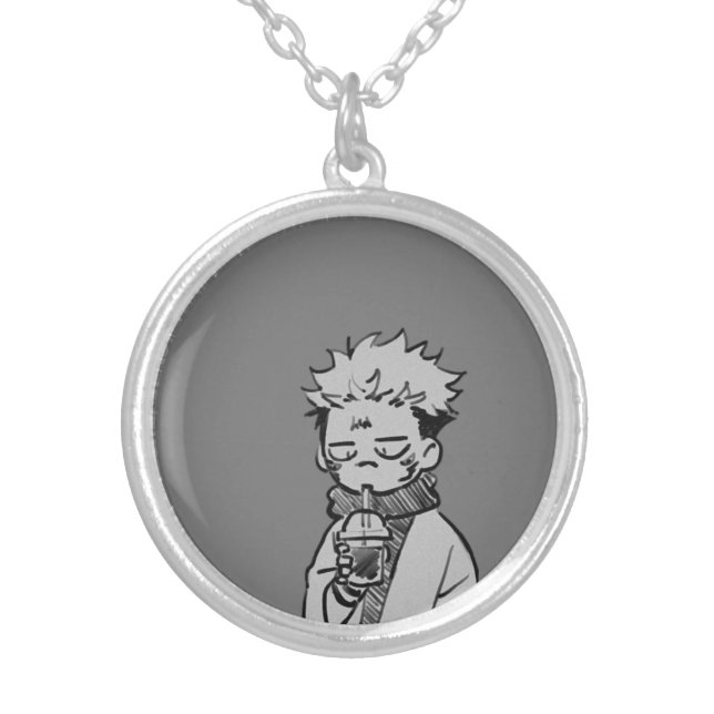 sukuna round necklace <3 (Front)