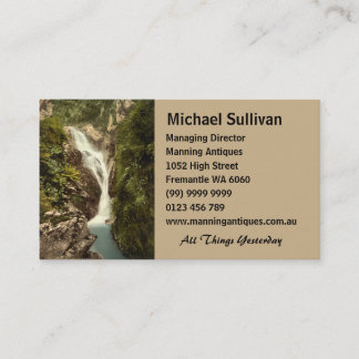 Sulby Glen Upper Falls, Ramsey, Isle of Man Business Card