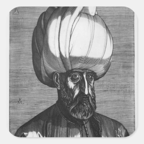 Suleiman the Magnificent Square Sticker