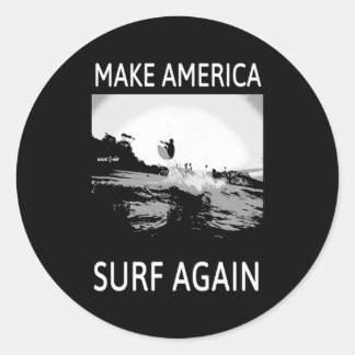 Sulfing Lover| Make American Surf Again Classic Round Sticker