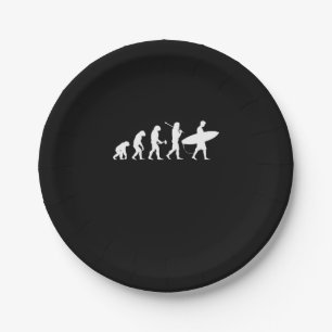Sulfing Lover Surfing Evolutionary Paper Plates