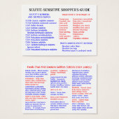 Sulfite-Free Shopper's Guide - Chubby Card (Front & Back)