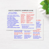 Sulfite-Free Shopper's Guide - Chubby Card (Desk)