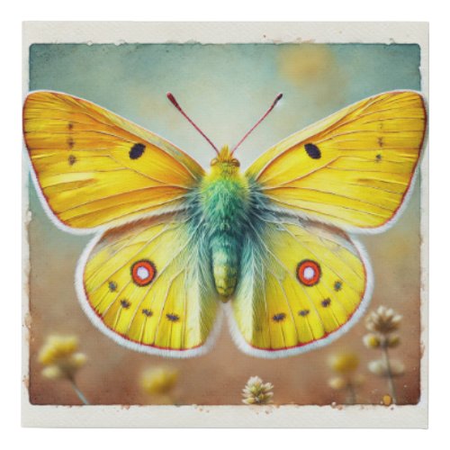 Sulfur Butterfly 190624IREF126 _ Watercolor Faux Canvas Print