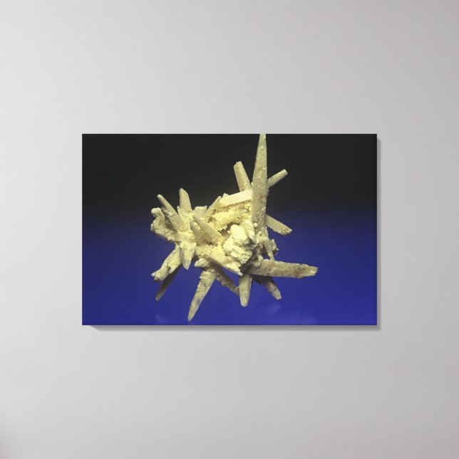 Sulfur (S) on Celestite, Poland Canvas Print (Front)