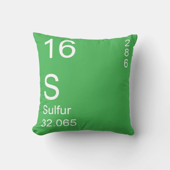 Sulfur Throw Pillow (Front)