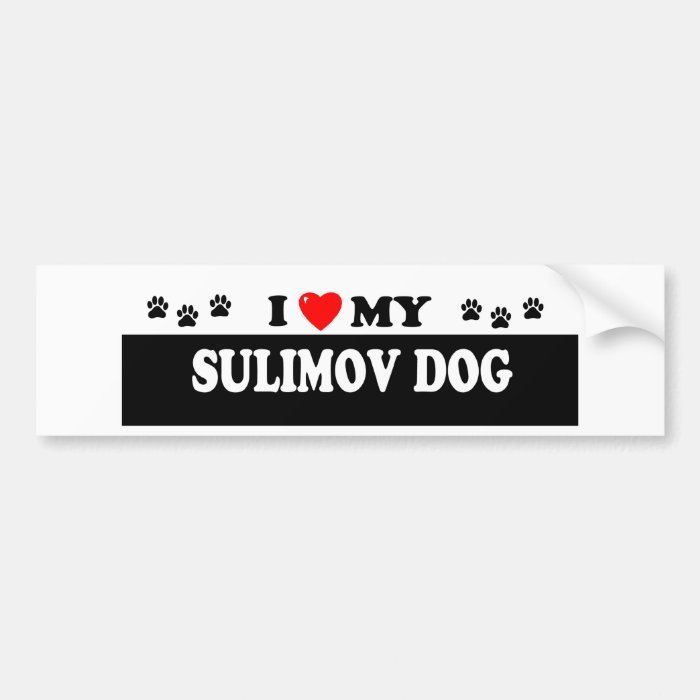 SULIMOV DOG BUMPER STICKER
