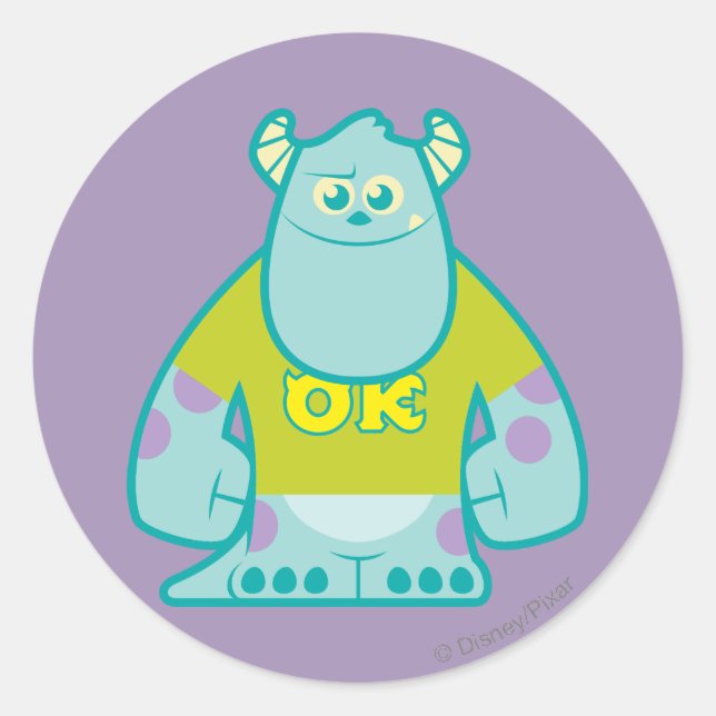 Sulley 2 classic round sticker (Front)