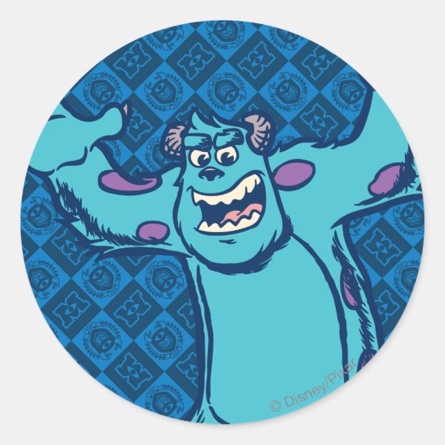 Sulley 4 classic round sticker (Front)
