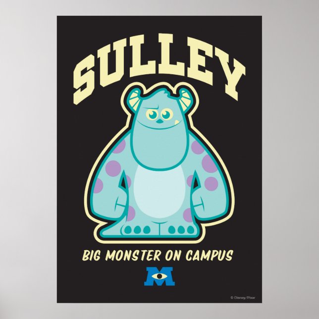 Sulley Big Monster on Campus Poster (Front)