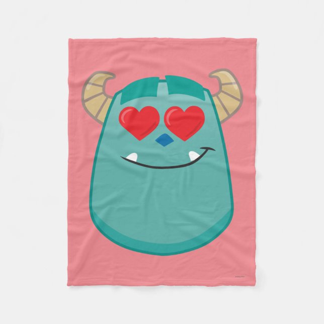 Sulley Emoji Fleece Blanket (Front)